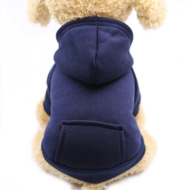 Fashion Fleece Pet Jacket & Hoodie – Warm Dog Coat, Puppy Overalls for Small Dogs & Cats, Stylish Pet Outfit
